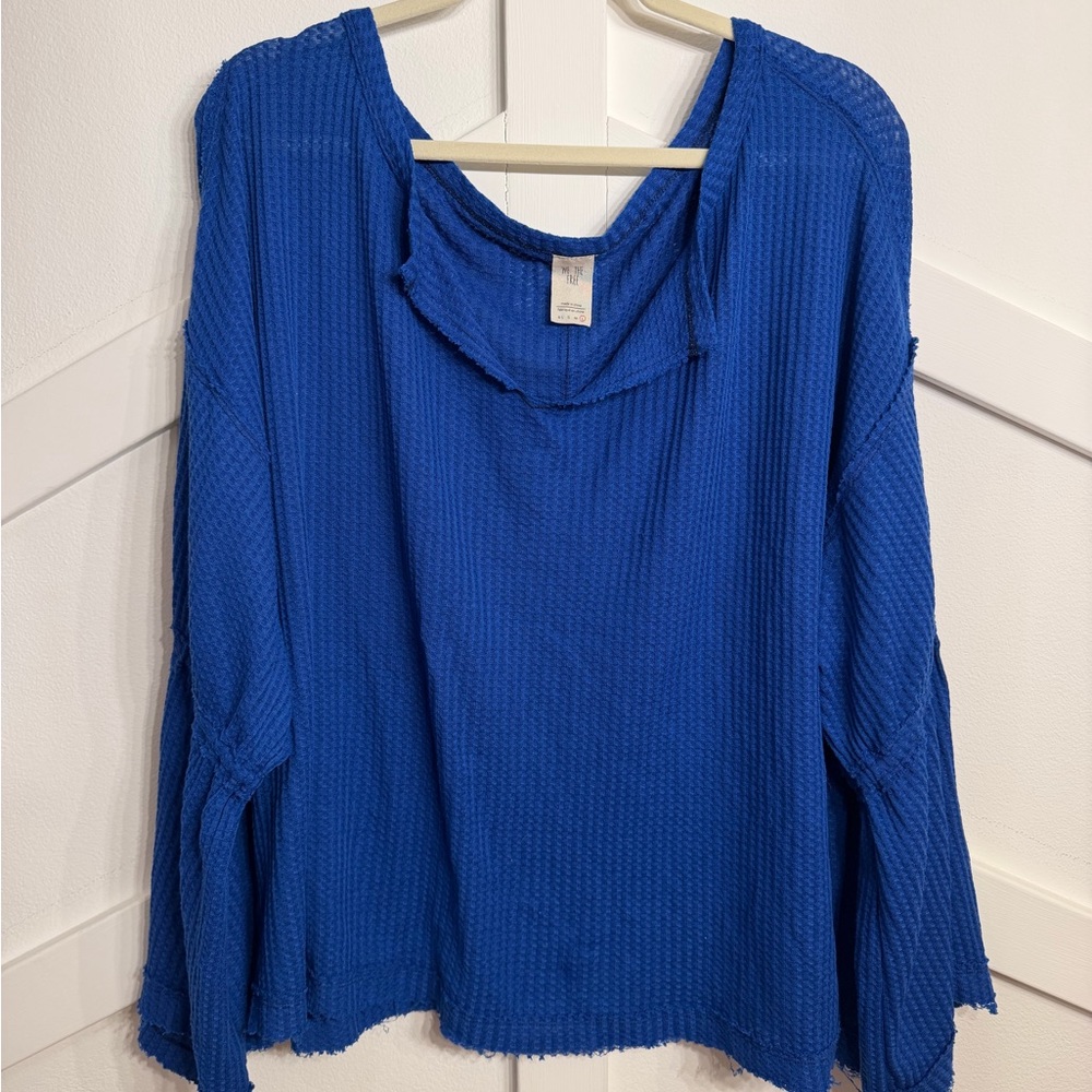 We The Free Royal Blue Long Sleeve Top